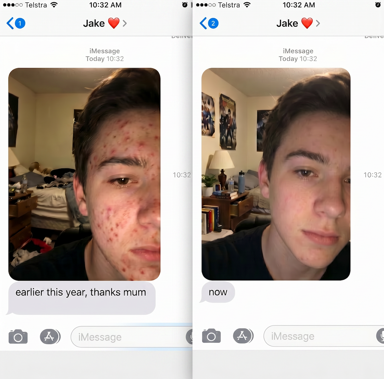 Jake's message to mum